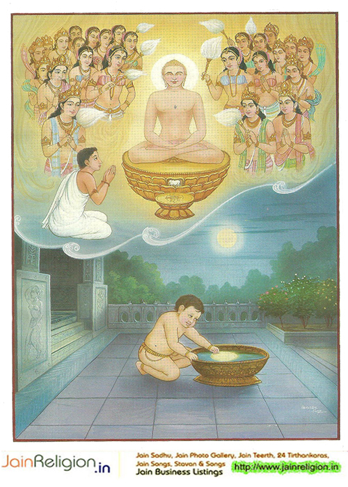 Bhaktamar Stotra Verse 3 — Sanskrit text with Hindi meaning — Your knowledge illuminates all three worlds — past, present and future.