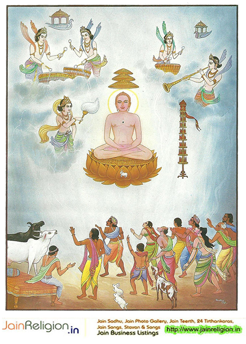 Bhaktamar Stotra Verse 30 — Sanskrit text with Hindi meaning — Born of royal lineage — yet you renounced the kingdom for eternal truth.