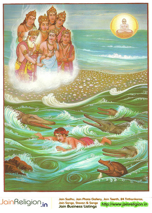 Bhaktamar Stotra Verse 4 — Sanskrit text with Hindi meaning — O Ocean of virtues! Who can describe your moonlike radiance?